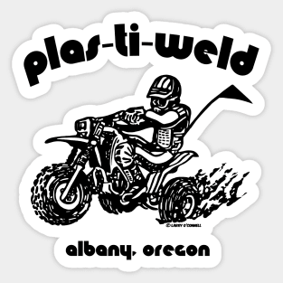 Plas Ti Weld in black Sticker